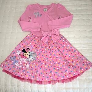 Disney Minnie Mouse Dress Girls 5/6 Pink